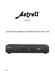 Mode d’emploi Astrell 011117 AST050 Récepteur numérique