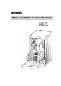 Manual Gorenje GS52040S Maşină de spălat vase