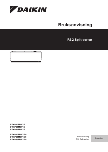 Bruksanvisning Daikin FTXP25M5V1B Luftkonditionering