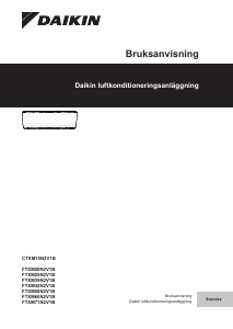 Bruksanvisning Daikin FTXM20N2V1B Luftkonditionering