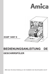 Bedienungsanleitung Amica EGSP 14097 E Geschirrspüler