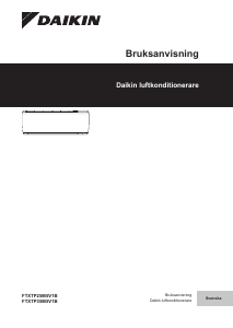 Bruksanvisning Daikin FTXTP25M5V1B Luftkonditionering