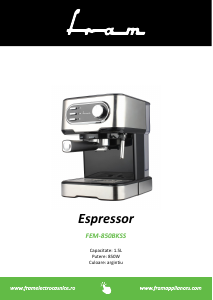 Manual Fram FEM-850BKSS Espresso Machine