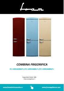 Manual Fram FC-VRR340BGF+ Fridge-Freezer