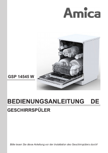 Bedienungsanleitung Amica GSP 14545 W Geschirrspüler