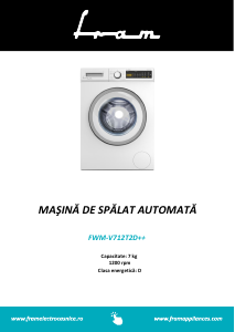 Manual Fram FWM-V712T2D++ Washing Machine