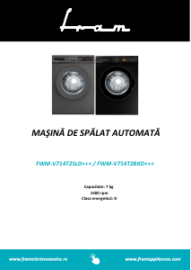 Manual Fram FWM-V714T2BKD+++ Mașină de spălat