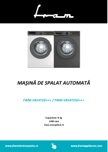 Manual Fram FWM-V814T2SD+++ Mașină de spălat
