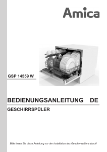 Bedienungsanleitung Amica GSP 14559 W Geschirrspüler