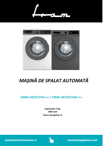 Manual Fram FWM-V914T2TSD+++ Mașină de spălat