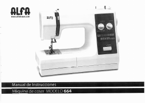 Manual de uso Alfa 664 Máquina de coser