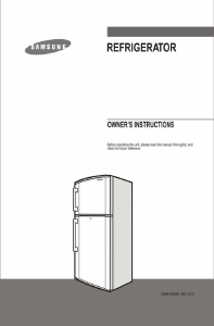 Manual Samsung RT38DVMS Fridge-Freezer