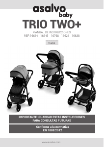 Manual de uso Asalvo 16614 Trio Two+ Cochecito