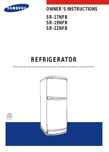 Manual Samsung SR-17NFB Fridge-Freezer