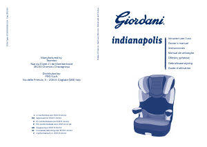 Εγχειρίδιο Giordani Indianapolis Κάθισμα αυτοκινήτου