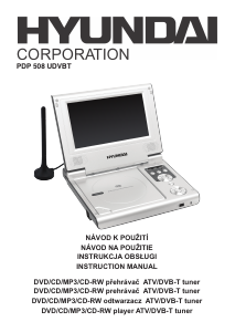 Instrukcja Hyundai PDP 508 UDVBT Odtwarzacz DVD