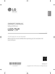 Руководство LG 43UP76006LC LED телевизор