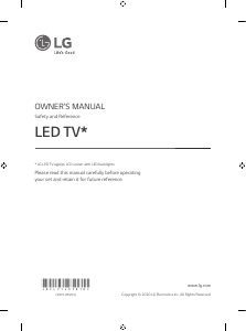 Manual LG 50UN73506LB LED Television