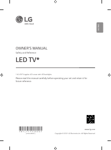 Руководство LG 50UP76006LC LED телевизор