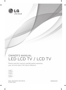 Manual LG 32LS561T LED Television