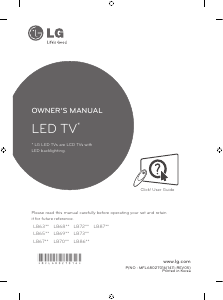 Manual LG 42LB677V LED Television