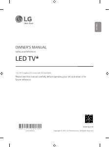 Manual LG 65NANO766PA LED Television