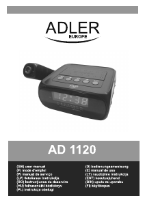 Manual Adler AD 1120 Alarm Clock Radio