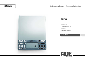 Manual ADE KE 273 Jana Kitchen Scale