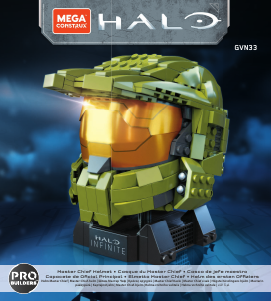 Handleiding Mega Construx set GVN33 Halo Master Chief helmet