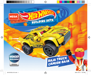 Handleiding Mega Construx set GYG34 Hot Wheels Baja truck