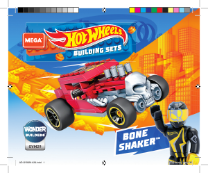 Manual Mega Construx set GVM29 Hot Wheels Bone Shaker