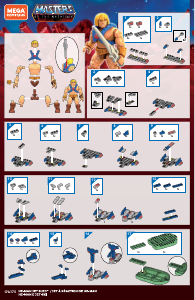 Bedienungsanleitung Mega Construx set GWJ75 Masters of the Universe He-Man jet sled