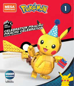 Bedienungsanleitung Mega Construx set GWY76 Pokemon Celebration Pikachu