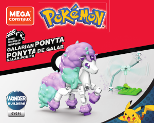 Kullanım kılavuzu Mega Construx set GYG94 Pokemon Galarian Ponyta