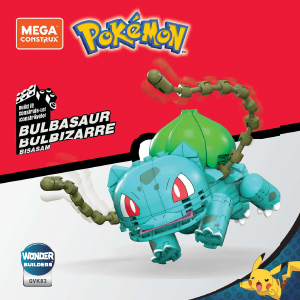 Manual Mega Construx set GVK83 Pokemon Bulbasaur