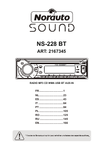 Manual de uso Norauto NS-228 BT Radio para coche
