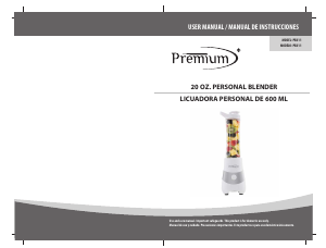 Manual de uso Premium PB311 Batidora