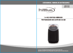 Manual de uso Premium PCG518 Molinillo de café