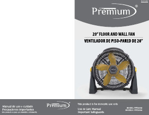 Handleiding Premium PFF208G Ventilator