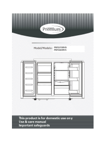 Manual Premium PRF55700WB Fridge-Freezer