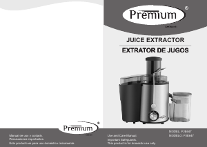 Manual Premium PJE647 Juicer