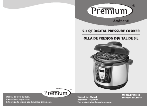 Manual Premium PPC1058D Pressure Cooker
