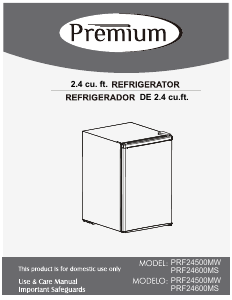Manual Premium PRF24600MS Refrigerator