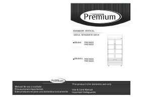 Manual Premium PRN185DX Refrigerator