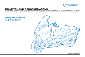 Handleiding Vectrix VX 1 Scooter