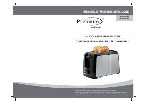 Handleiding Premium PT2205S Broodrooster