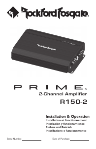 Manuale Rockford Fosgate R150-2 Car Amplificatore