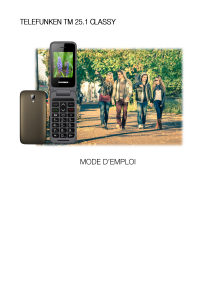 Mode d’emploi Telefunken TM 25.1 Classy Téléphone portable