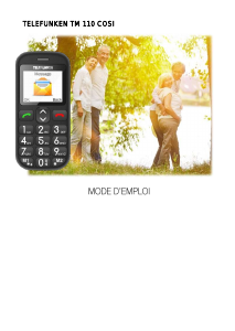 Mode d’emploi Telefunken TM 110 Cosi Téléphone portable