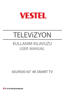 Kullanım kılavuzu Vestel 65U9500 LED televizyon